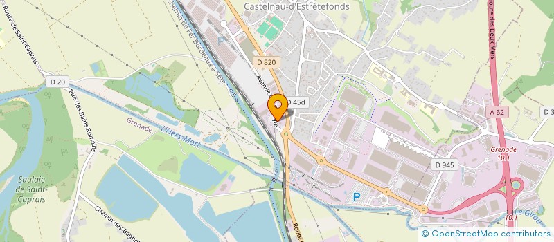 localisation de l'entreprise OUVERTECH  CASTELNAU-D'ESTRETEFONDS