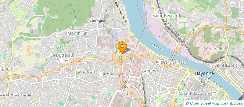 localisation de l'entreprise OUVERTURE à ANGLET