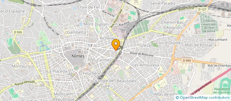 localisation de l'entreprise OUVERTURE à NIMES