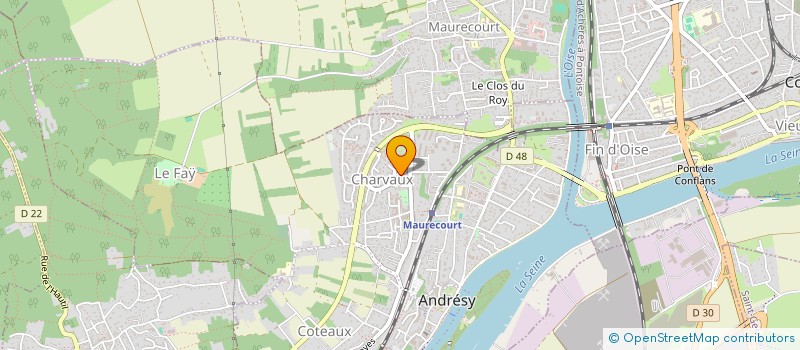 localisation de l'entreprise OUVERTURE A ANDRESY (O.A.A.)  ANDRESY