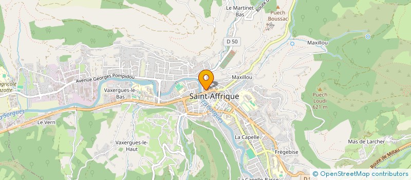 localisation de l'entreprise OUVERTURE DES SENS  SAINT-AFFRIQUE