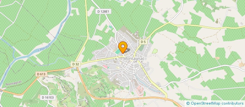 localisation de l'entreprise OUVERTURE ET COMMUNICATION à MONTAGNAC