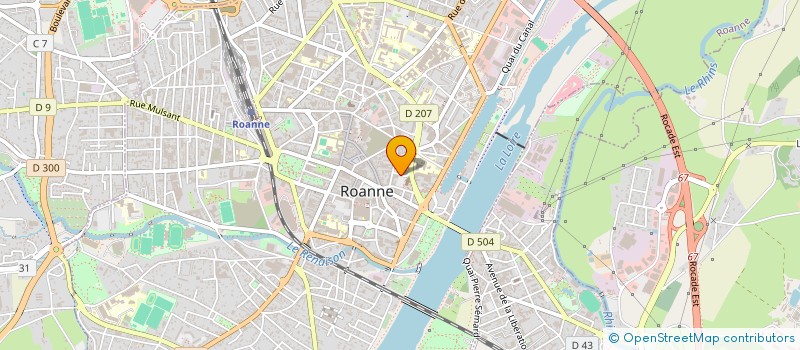 localisation de l'entreprise OUVERTURE ET PERFORMANCE EN ROANNAIS  ROANNE