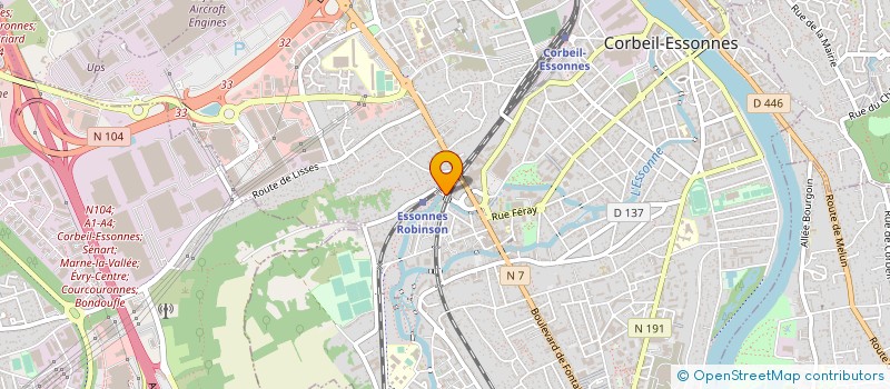 localisation de l'entreprise OUVERTURE ET PRATIQUE MUSULMANE à CORBEIL-ESSONNES