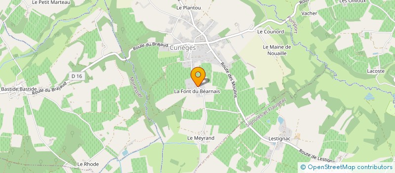 localisation de l'entreprise OUVERTURE SUR DEUX CULTURES  CUNEGES