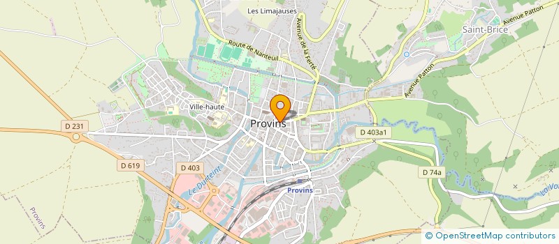 localisation de l'entreprise OUVERTURES BRIARDES 77  PROVINS