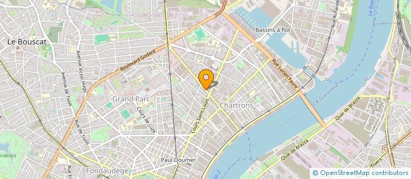 localisation de l'entreprise OUVERTURES D'AQUITAINE  BORDEAUX