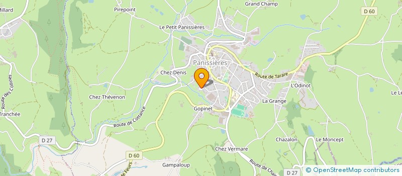 localisation de l'entreprise OUVERTURES D'HORIZON  PANISSIERES