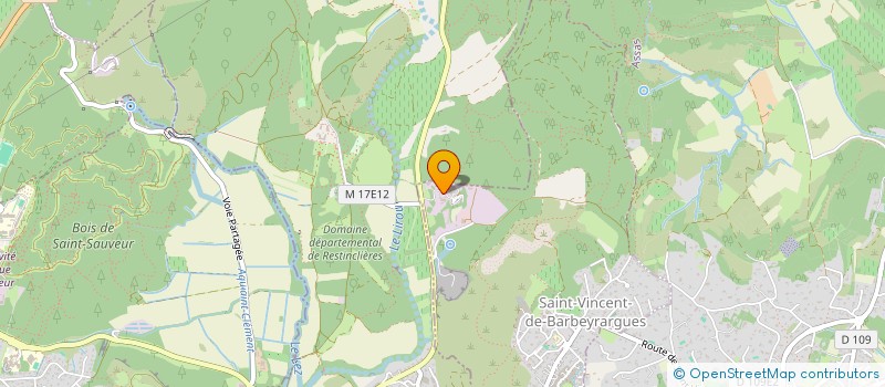 localisation de l'entreprise OUVERTURES DU SOLEIL RIVIERA  SAINT-VINCENT-DE-BARBEYRARGUES
