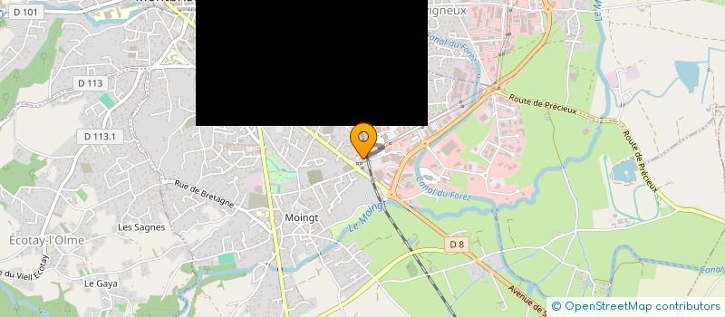 localisation de l'entreprise OUVERTURES FERMETURES FOREZIENNES  MONTBRISON