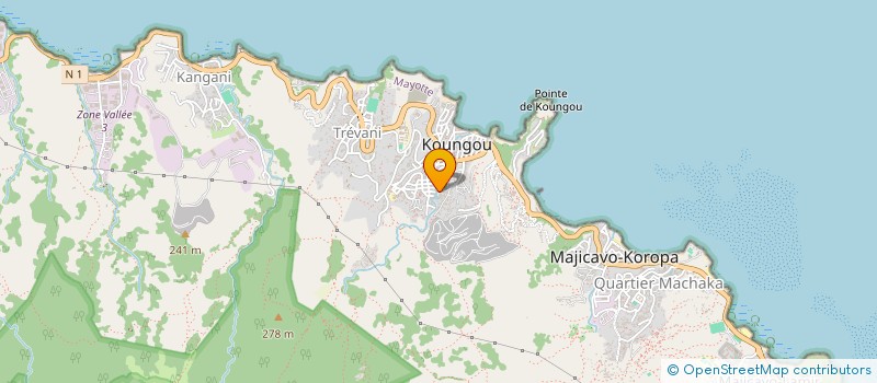 localisation de l'entreprise OUVOIMOJA WA HAJOHO MAORE à KOUNGOU
