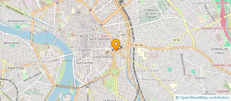 localisation de l'entreprise OUVRAGES CONCEPTIONS TRAVAUX à TOULOUSE
