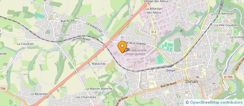 localisation de l'entreprise OUVRAGES DE CHAUDRONNERIE ET MAINTENANCE INDUCTRIELLE à QUEVERT