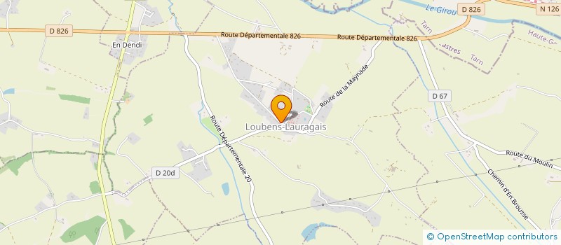 localisation de l'entreprise OUVRAGES ET PATRIMOINE à LOUBENS-LAURAGAIS