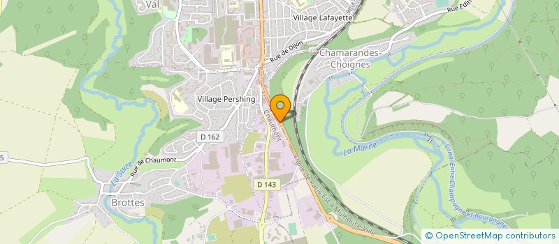 localisation de l'entreprise OUVRARD 52 à CHAMARANDES-CHOIGNES