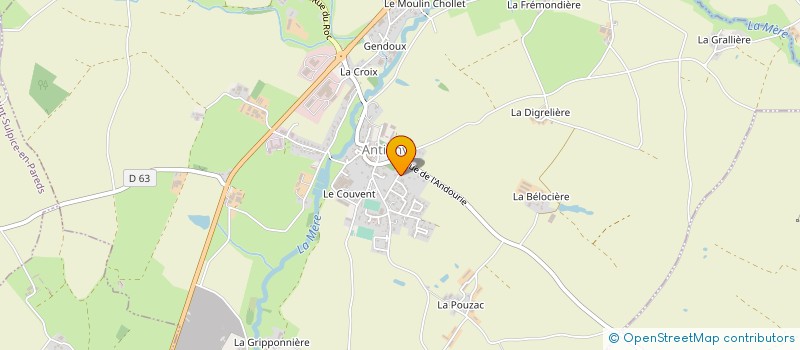 localisation de l'entreprise OUVRARD DAMIEN à ANTIGNY