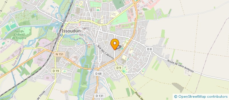 localisation de l'entreprise OUVRAT à ISSOUDUN