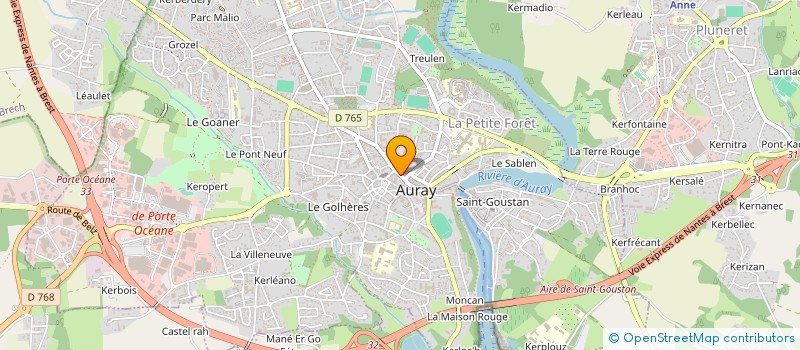 localisation de l'entreprise OUVREZ LES GUILLEMETS à AURAY