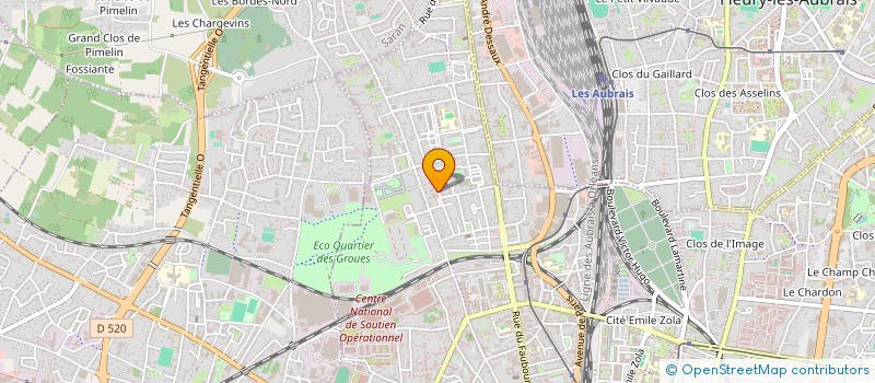 localisation de l'entreprise OUVRIR LA MAIN à ORLEANS