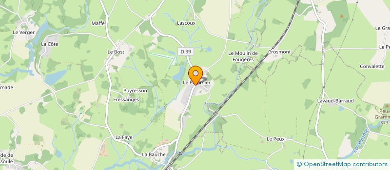 localisation de l'entreprise OUVROIR DE CULTURE ET DE CONFECTION POTENTIELLES  SAINT-MAURICE-LA-SOUTERRAINE