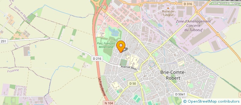 localisation de l'entreprise OUVRONS LE CHAMP DES POSSIBLES  BRIE-COMTE-ROBERT