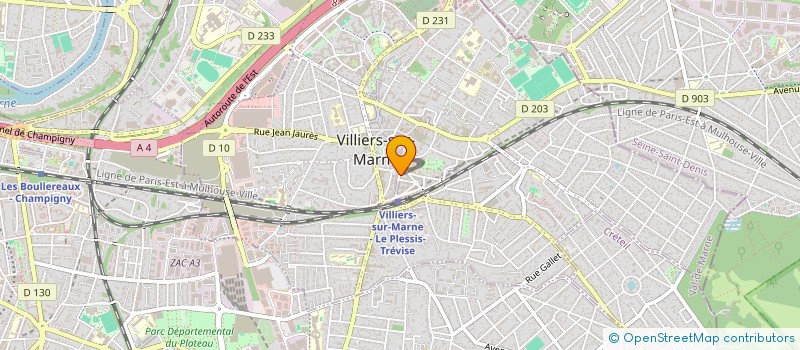 localisation de l'entreprise OUZAR TAXI  VILLIERS-SUR-MARNE