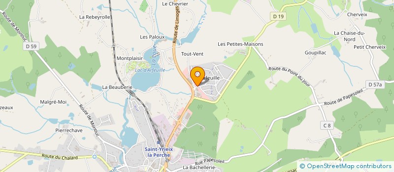 localisation de l'entreprise OUZEAU SAS à SAINT-YRIEIX-LA-PERCHE