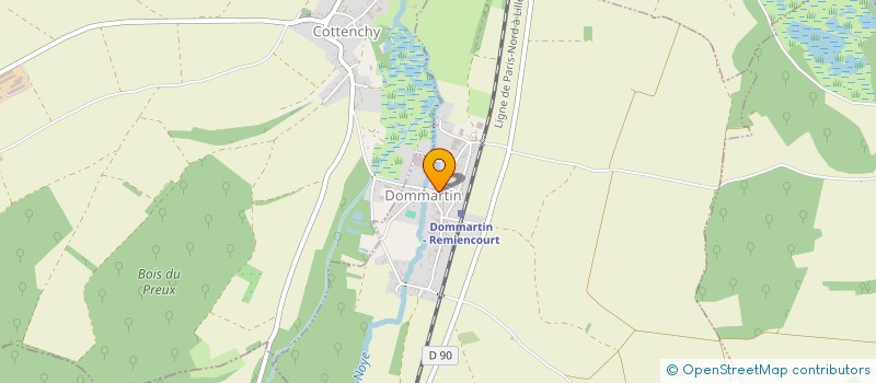 localisation de l'entreprise OV RENOV à DOMMARTIN