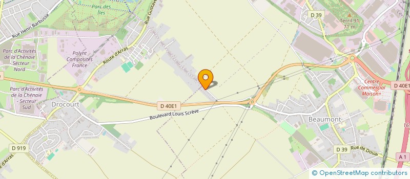 localisation de l'entreprise OV2A à HENIN-BEAUMONT