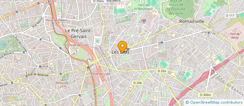 localisation de l'entreprise OVA à LES LILAS