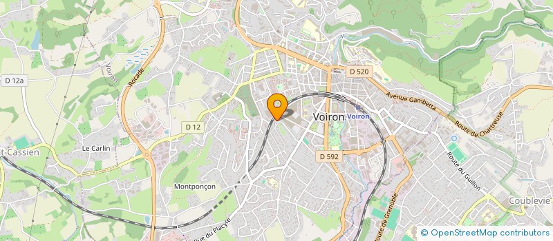 localisation de l'entreprise OVA  VOIRON