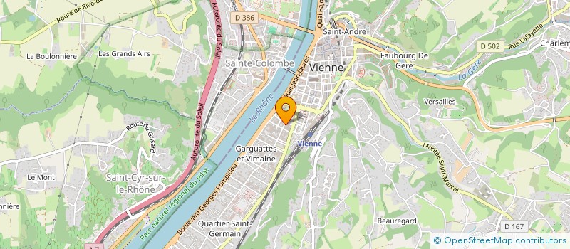 localisation de l'entreprise OVA SPORTS à VIENNE