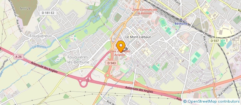 localisation de l'entreprise OVAC 62 à BRUAY-LA-BUISSIERE