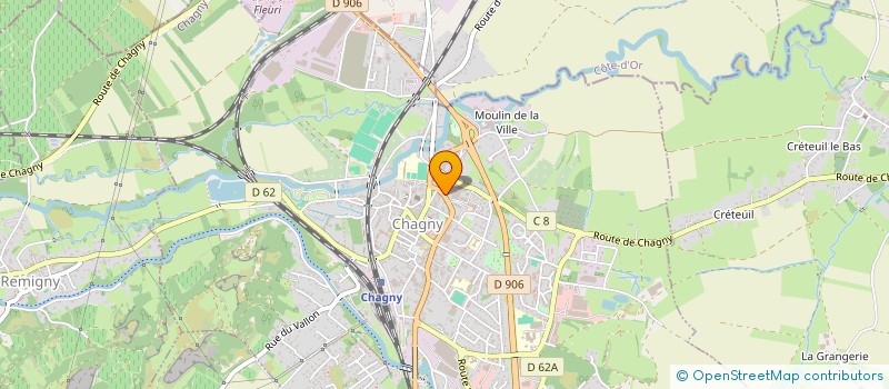 localisation de l'entreprise OVADIT à CHAGNY