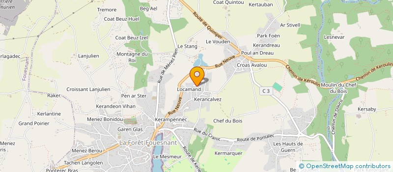 localisation de l'entreprise OVAL 2 à LA FORET-FOUESNANT