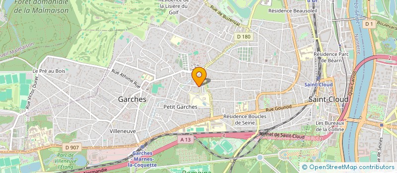 localisation de l'entreprise OVAL à GARCHES