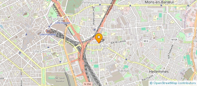 localisation de l'entreprise OVAL à LILLE