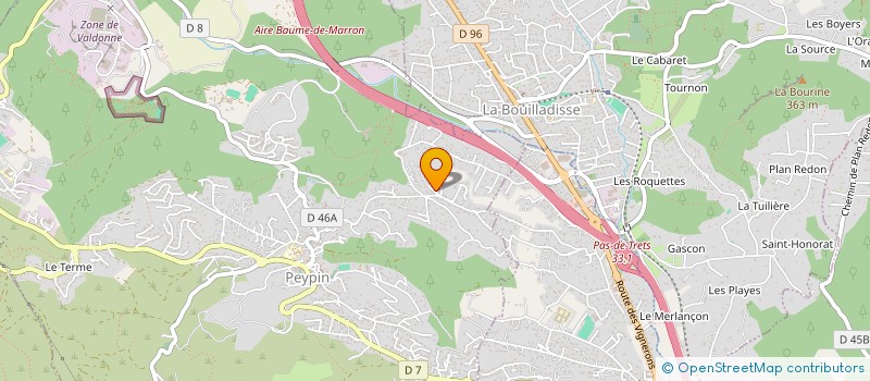 localisation de l'entreprise OVAL  PEYPIN