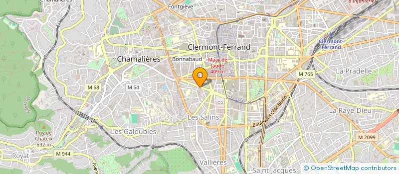 localisation de l'entreprise OVAL ETANCHEITE à CLERMONT-FERRAND