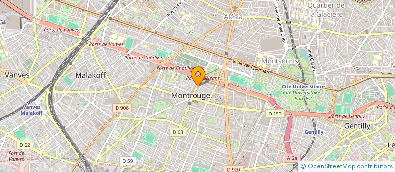 localisation de l'entreprise OVAL PRINT  MONTROUGE