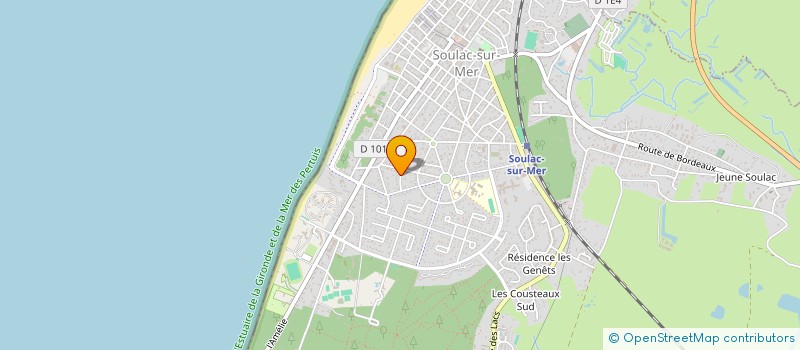 localisation de l'entreprise OVALAND  SOULAC-SUR-MER