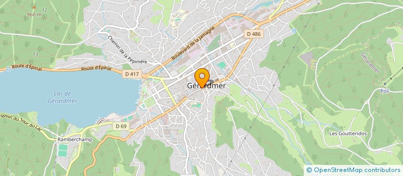 localisation de l'entreprise OVALE 35 à GERARDMER