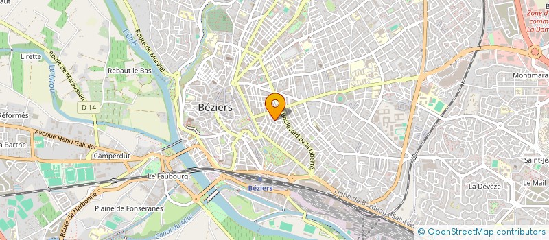 localisation de l'entreprise OVALE à BEZIERS
