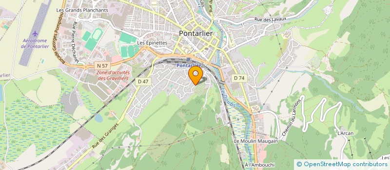 localisation de l'entreprise OVALE IMMO à PONTARLIER
