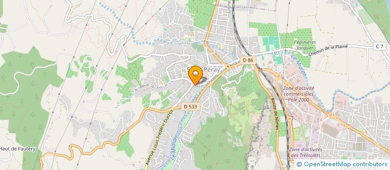 localisation de l'entreprise OVALE ST PEROLLAIS à SAINT-PERAY