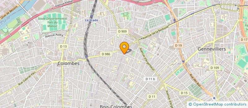 localisation de l'entreprise OVALEXPERT à BOIS-COLOMBES