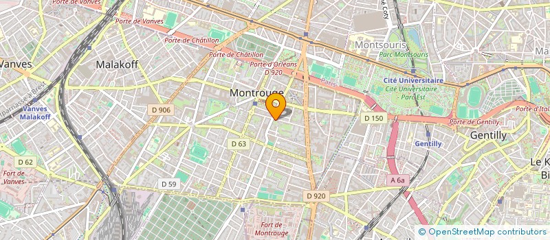 localisation de l'entreprise OVALIE  MONTROUGE