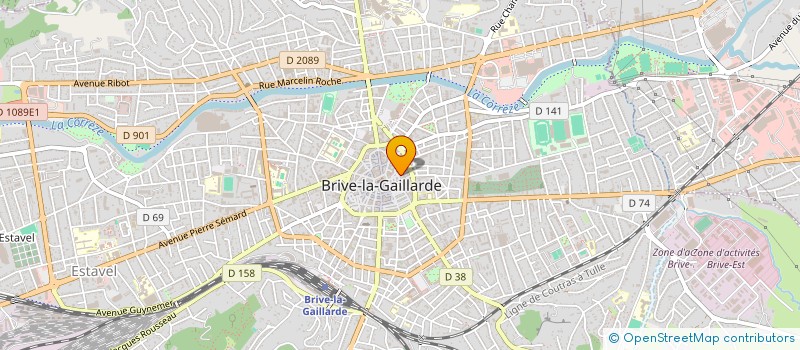 localisation de l'entreprise OVALIE CLUB  BRIVE-LA-GAILLARDE