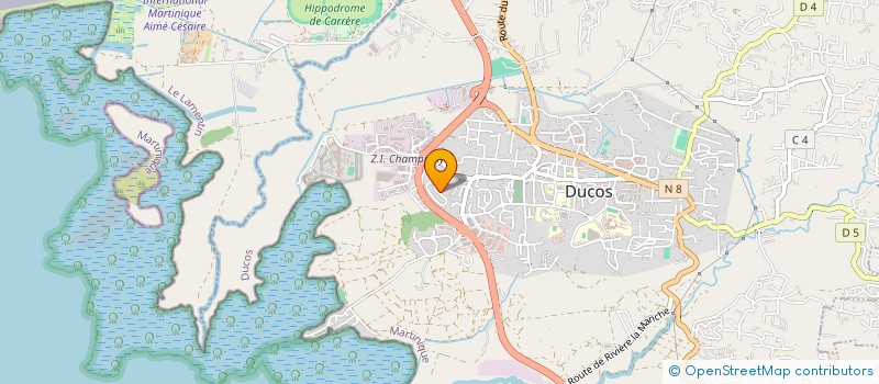 localisation de l'entreprise OVALIE CLUB DUCOSSAIS  DUCOS