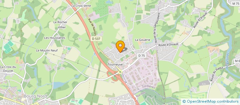 localisation de l'entreprise OVALIE DEVELOPPEMENT  TREILLIERES